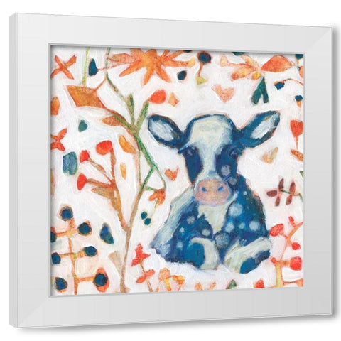 Moona IV White Modern Wood Framed Art Print by Jachimiec, Sue