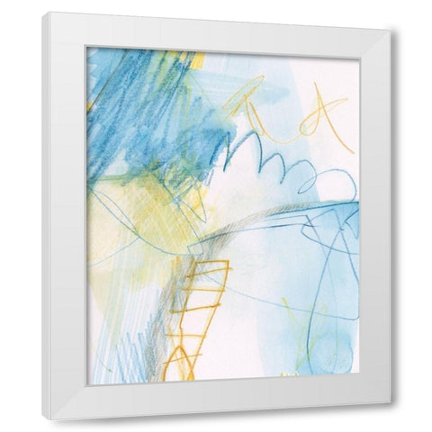 Mara I White Modern Wood Framed Art Print by Jachimiec, Sue