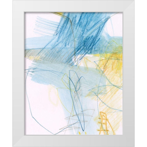 Mara II White Modern Wood Framed Art Print by Jachimiec, Sue