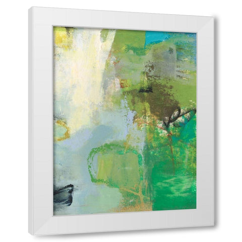 Mod I White Modern Wood Framed Art Print by Jachimiec, Sue