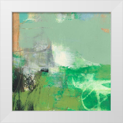 Mod III White Modern Wood Framed Art Print by Jachimiec, Sue