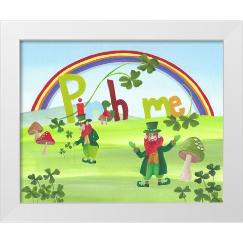 Pinch Me II White Modern Wood Framed Art Print by Moore, Regina
