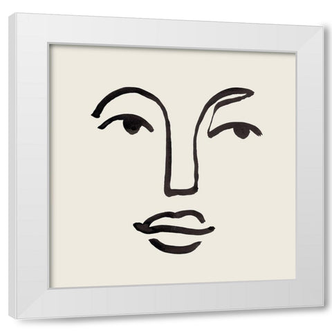 Subtle Expression II White Modern Wood Framed Art Print by Warren, Annie