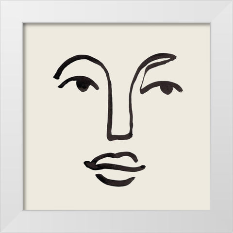 Subtle Expression II White Modern Wood Framed Art Print by Warren, Annie