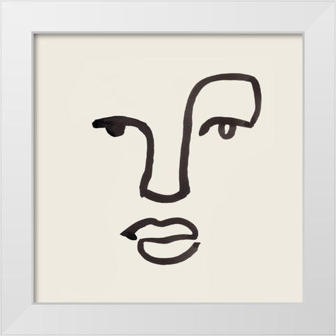 Subtle Expression IV White Modern Wood Framed Art Print by Warren, Annie