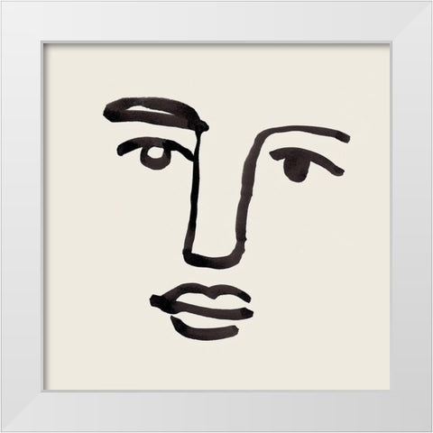 Subtle Expression VI White Modern Wood Framed Art Print by Warren, Annie