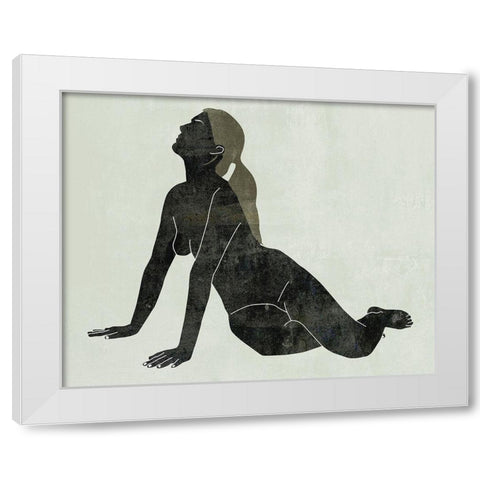 Folded Figure IV White Modern Wood Framed Art Print by Wang, Melissa