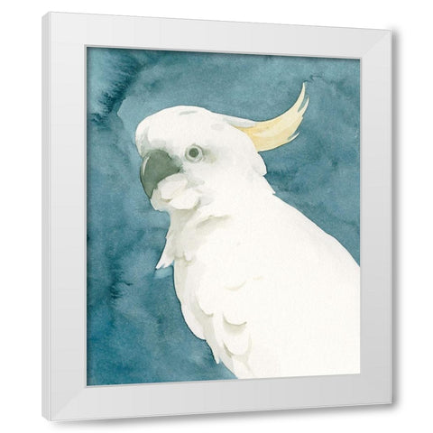 Cockatoo Portrait II White Modern Wood Framed Art Print by Caroline, Emma