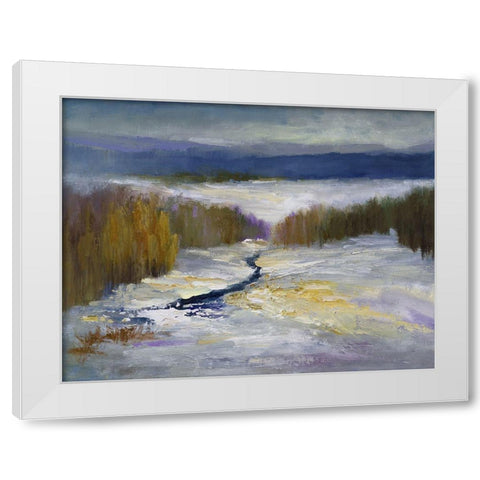 Winter I White Modern Wood Framed Art Print by Finch, Sheila