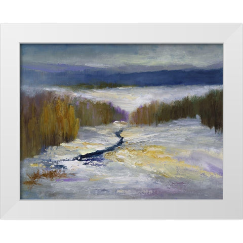 Winter I White Modern Wood Framed Art Print by Finch, Sheila
