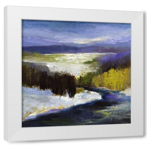Winter II White Modern Wood Framed Art Print by Finch, Sheila