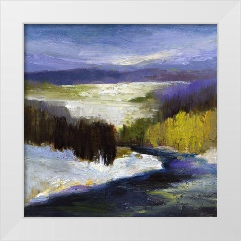 Winter II White Modern Wood Framed Art Print by Finch, Sheila