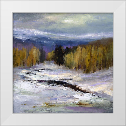Winter III White Modern Wood Framed Art Print by Finch, Sheila