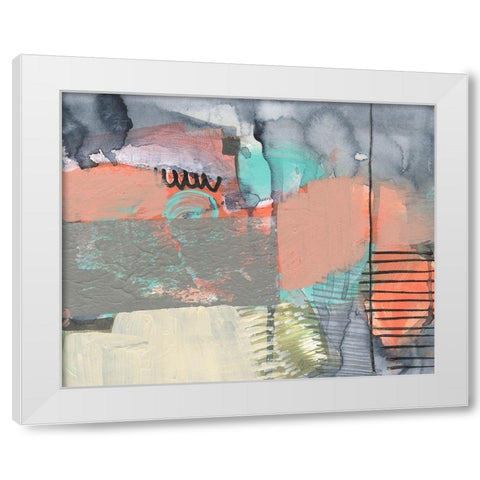 Over-Under And Through II White Modern Wood Framed Art Print by Goldberger, Jennifer
