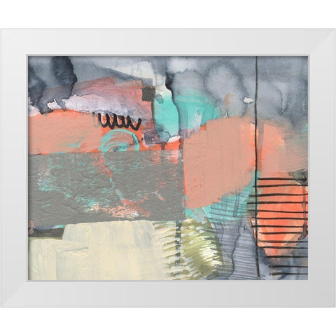 Over-Under And Through II White Modern Wood Framed Art Print by Goldberger, Jennifer