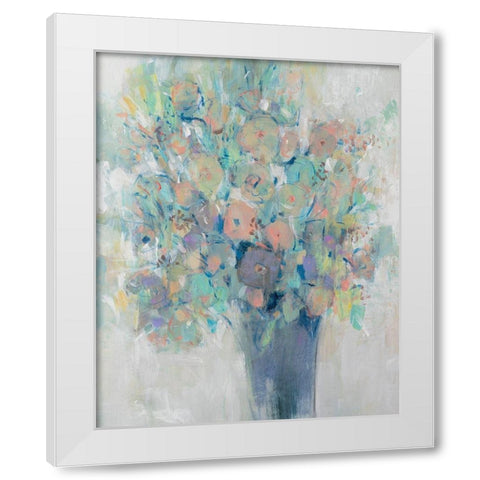 Bouquet II White Modern Wood Framed Art Print by OToole, Tim