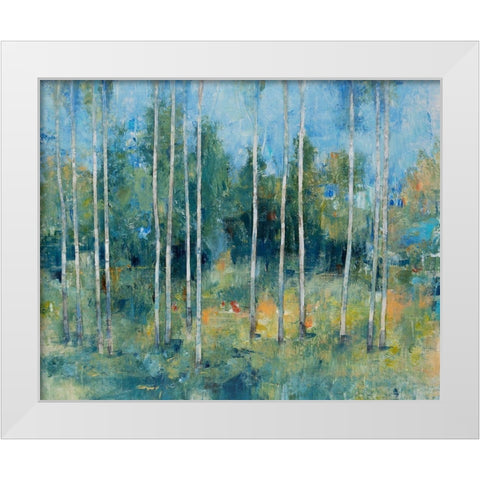 Woodland View I White Modern Wood Framed Art Print by OToole, Tim