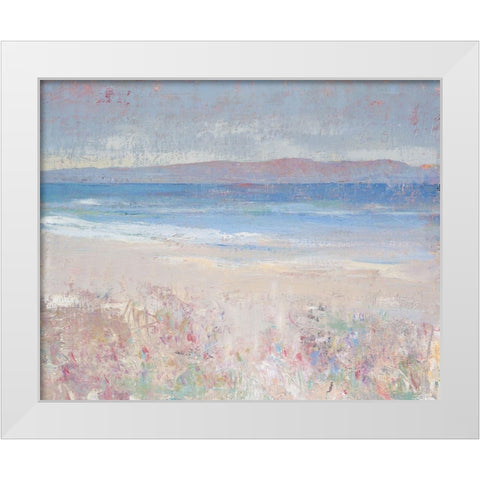 Beach Textures I White Modern Wood Framed Art Print by OToole, Tim