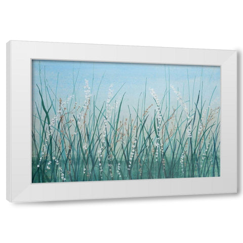 Tall Grass II White Modern Wood Framed Art Print by OToole, Tim