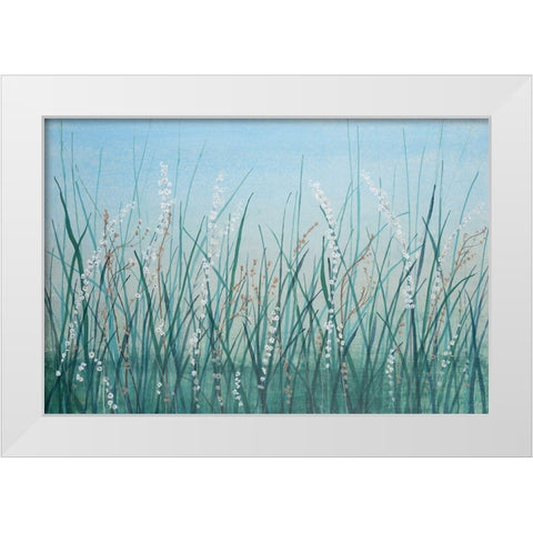 Tall Grass II White Modern Wood Framed Art Print by OToole, Tim