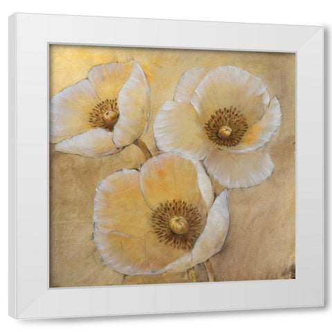 Golden Highlights I White Modern Wood Framed Art Print by OToole, Tim