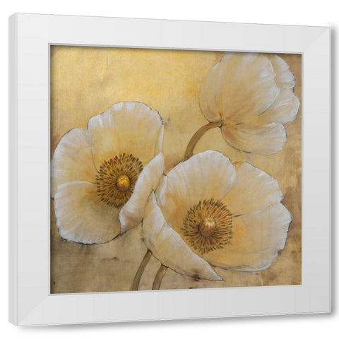 Golden Highlights II White Modern Wood Framed Art Print by OToole, Tim