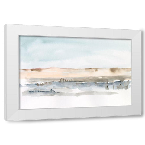 Marsh Dunes II White Modern Wood Framed Art Print by Harper, Ethan
