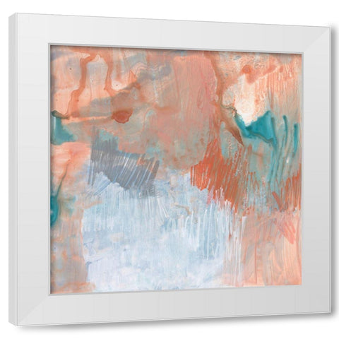 Coral Escape I White Modern Wood Framed Art Print by Goldberger, Jennifer