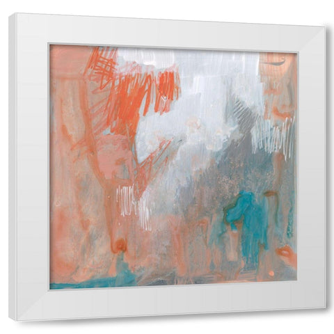 Coral Escape II White Modern Wood Framed Art Print by Goldberger, Jennifer