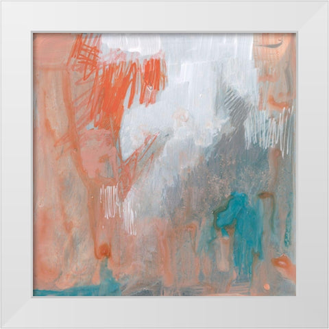 Coral Escape II White Modern Wood Framed Art Print by Goldberger, Jennifer