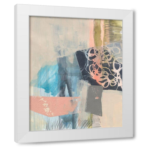 Reductive I White Modern Wood Framed Art Print by Goldberger, Jennifer