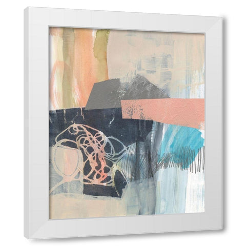 Reductive II White Modern Wood Framed Art Print by Goldberger, Jennifer