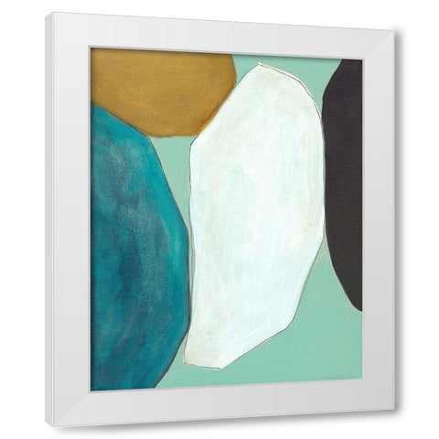 Boulder II White Modern Wood Framed Art Print by Fuchs, Jodi