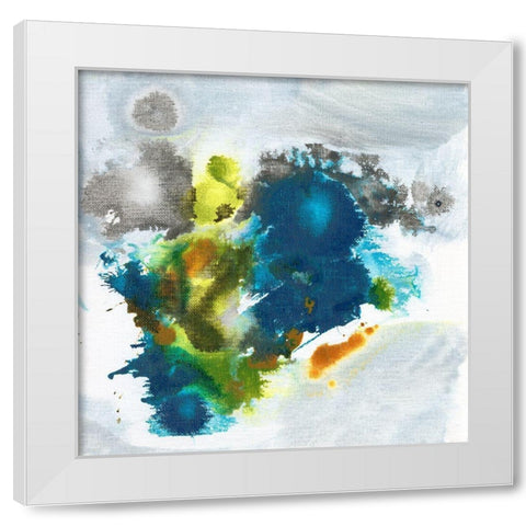 Color Fuse II White Modern Wood Framed Art Print by Fuchs, Jodi