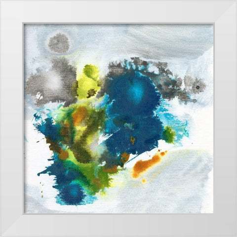 Color Fuse II White Modern Wood Framed Art Print by Fuchs, Jodi