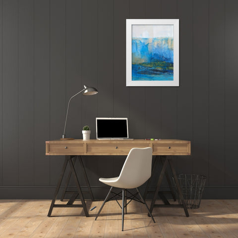 Bay Walk II White Modern Wood Framed Art Print by Fuchs, Jodi