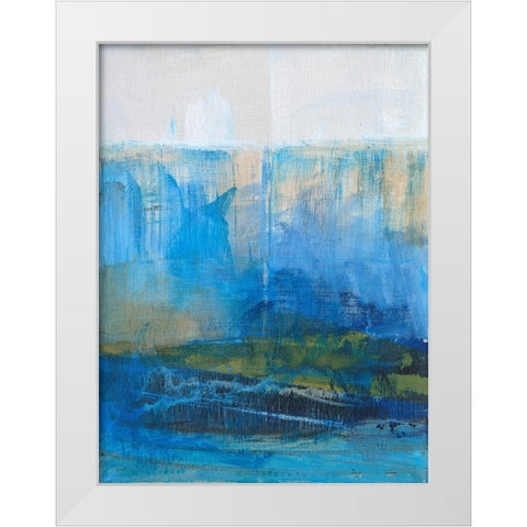 Bay Walk II White Modern Wood Framed Art Print by Fuchs, Jodi