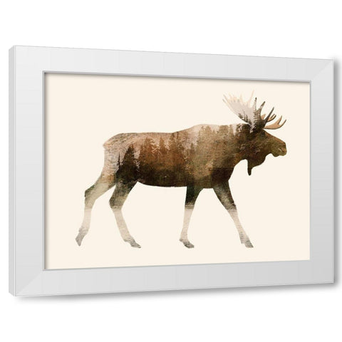 The Wilderness III White Modern Wood Framed Art Print by Barnes, Victoria