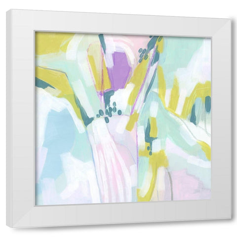 Pastel Marquee II White Modern Wood Framed Art Print by Vess, June Erica
