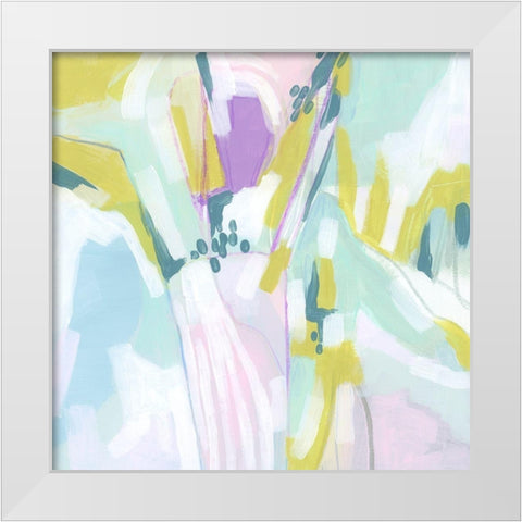 Pastel Marquee II White Modern Wood Framed Art Print by Vess, June Erica