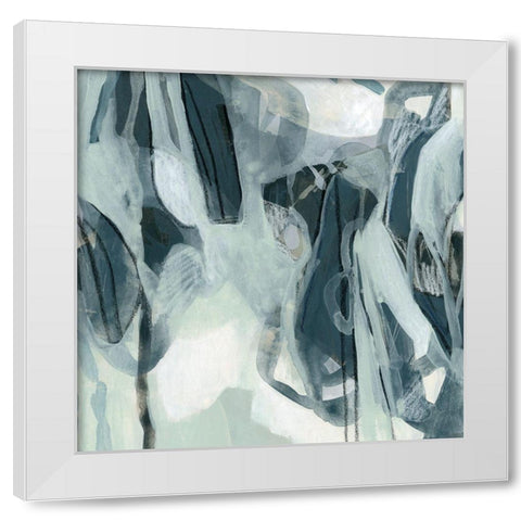 Neural Network I White Modern Wood Framed Art Print by Vess, June Erica