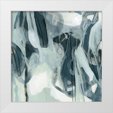 Neural Network I White Modern Wood Framed Art Print by Vess, June Erica