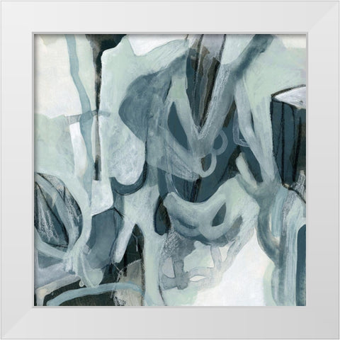 Neural Network II White Modern Wood Framed Art Print by Vess, June Erica