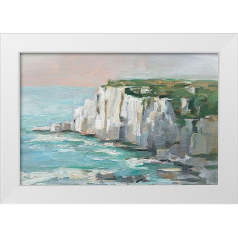 White Sea Cliffs II White Modern Wood Framed Art Print by Harper, Ethan