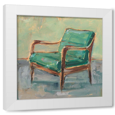 Have a Seat II White Modern Wood Framed Art Print by Harper, Ethan