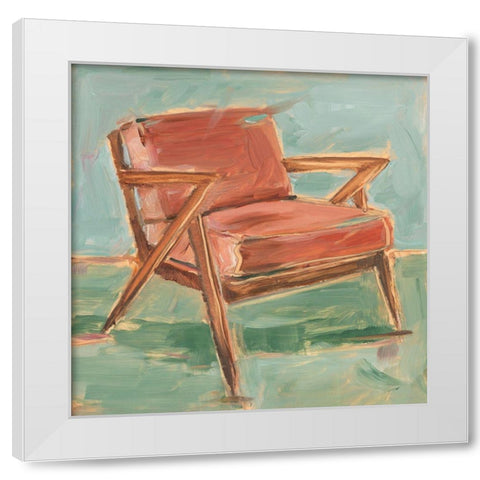 Have a Seat III White Modern Wood Framed Art Print by Harper, Ethan