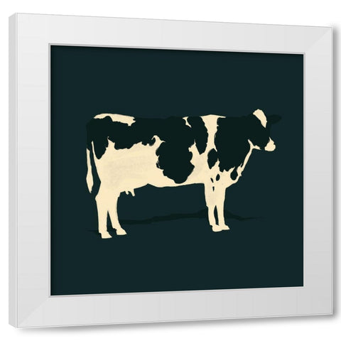Refined Holstein II White Modern Wood Framed Art Print by Green, Jacob