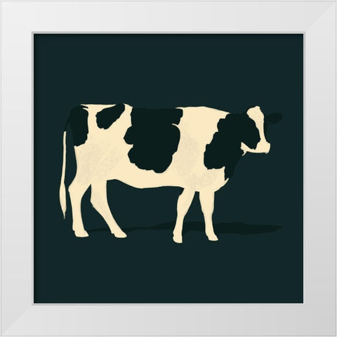 Refined Holstein III White Modern Wood Framed Art Print by Green, Jacob