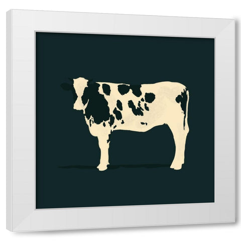 Refined Holstein IV White Modern Wood Framed Art Print by Green, Jacob