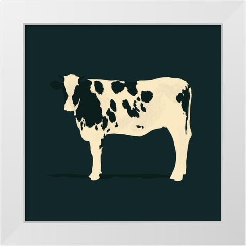 Refined Holstein IV White Modern Wood Framed Art Print by Green, Jacob